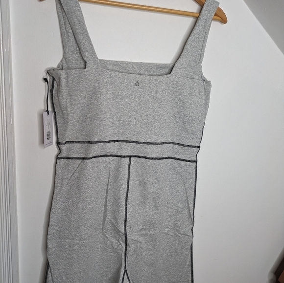 WEWOREWHAT Heather Grey Contrast Stitch Cotton Blend Corset Bodysuit NEW Size XL - Picture 7 of 7